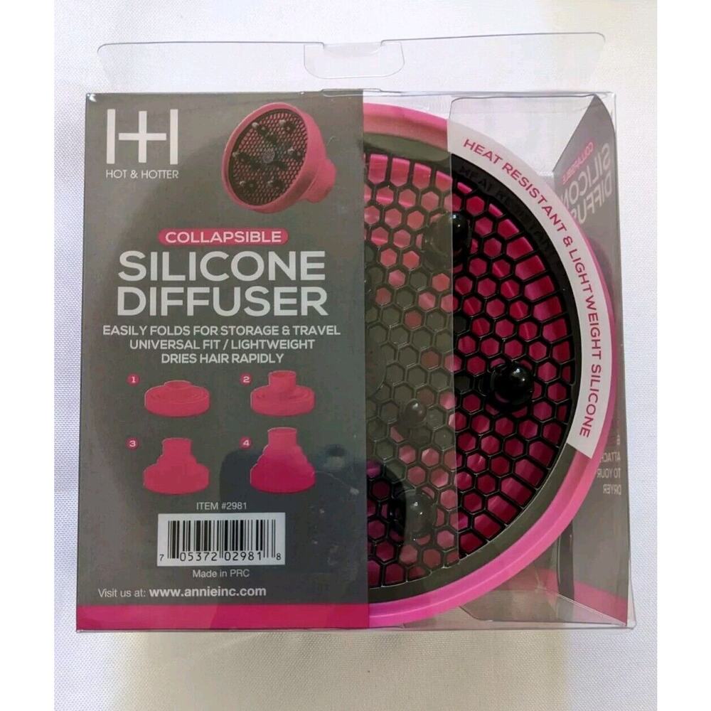 ANNIE COLLAPSIBLE SILICONE DIFFUSER #2981 Hot & Hotter *Box Damaged.